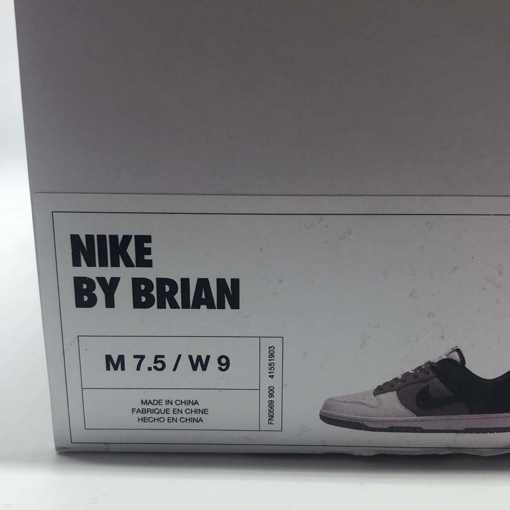 Women’s Nike By You Low Dunk White/Black/Grey FN0569-900 NWB - Picture 8 of 8
